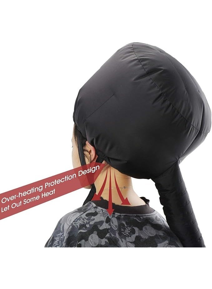 DUNISO Bonnet Hooded Hair Dryer Attachment, Large Adjustable Deep Conditioning Cap,Drying Heat Cap with Elastic Strap,Sturdy and Durable,Use for Hair Styling, Hair Drying, Curling and Deep Conditioning - Image 5